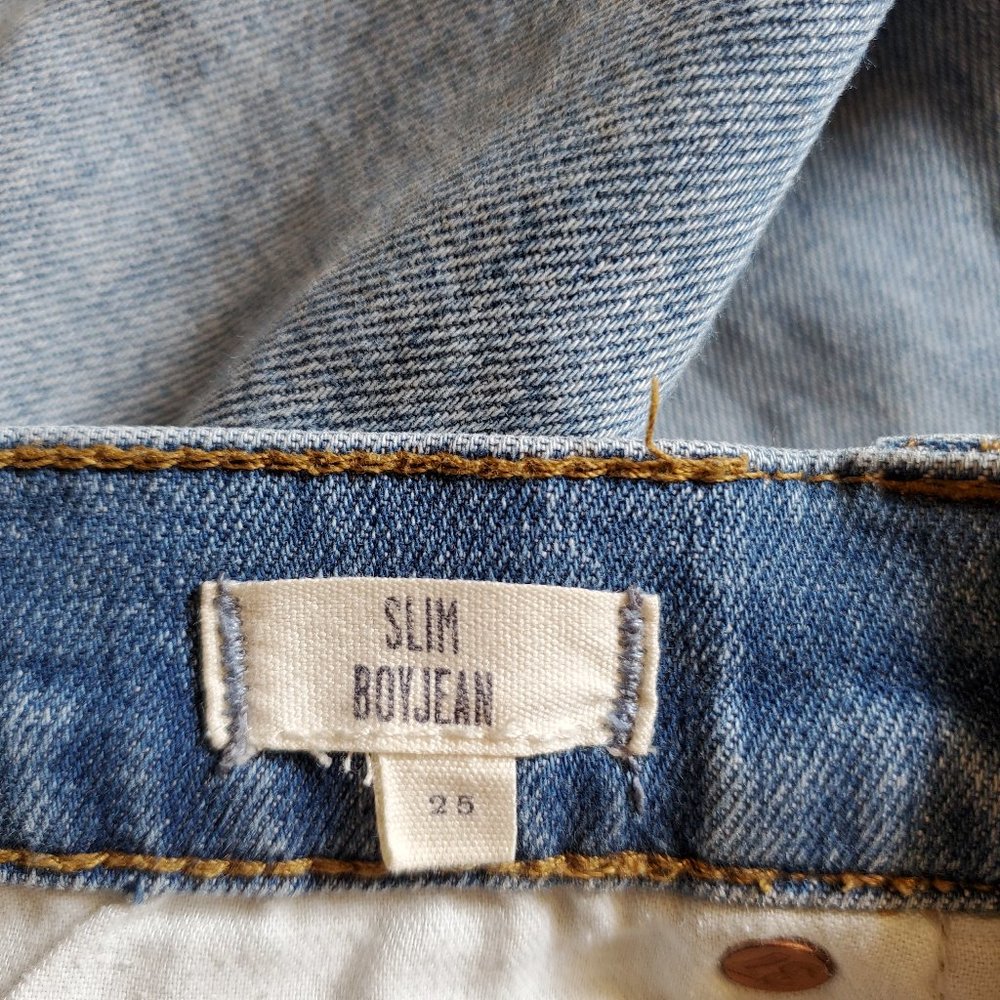 Madewell Slim Boyjean Distressed Kinsey Wash 25 - Picture 12 of 16